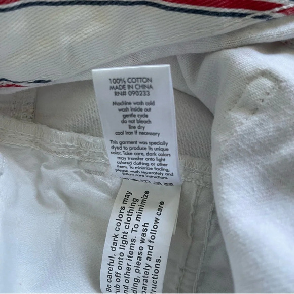 PACSUN Red White and Blue Denim Mom Shorts 4th of July Size 26 - Picture 7 of 12